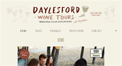 Desktop Screenshot of daylesfordwinetours.com