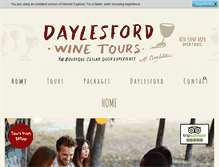 Tablet Screenshot of daylesfordwinetours.com